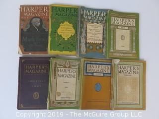 Collection of 8 Harper's Magazines; 1900-1920