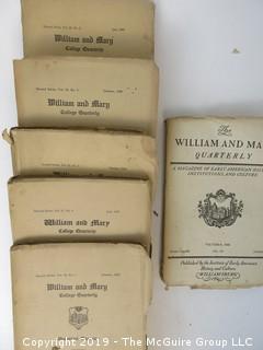 Collection of William and Mary College Quarterly Magazines