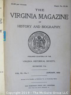 Collection of "Virginia Magazines"; 1940's