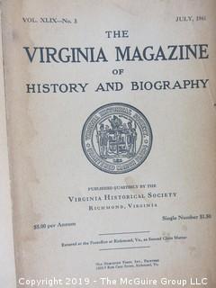 Collection of "Virginia Magazines"; 1940's