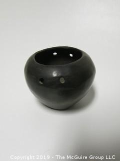 Small Primitive Bulbous Form Ceramic Vase; possibly Navajo; 2 7/8" tall