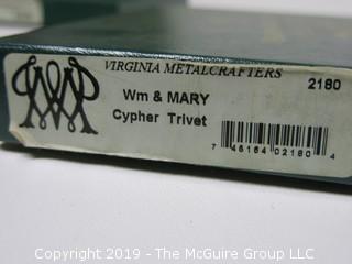 Pair of NIB Virginia Metalcrafter's Trivets