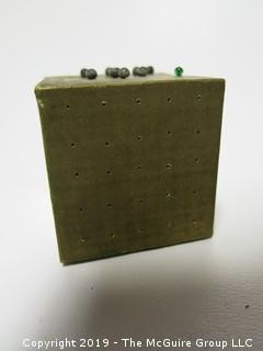 Pin Cube; Warranted Steel Toilet Pins; Made in Germany by H.F. Neuss; 2 1/8" cube