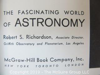 Collection of books including "The Fascinating World of Astronomy"; McGraw Hill; 1960