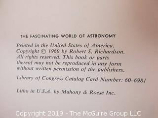 Collection of books including "The Fascinating World of Astronomy"; McGraw Hill; 1960