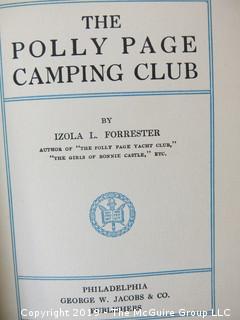 Book Title: "The Polly Page Camping Club" by Ozola L. Forrester; 1946; 2nd printing; Simon ans Schuster 