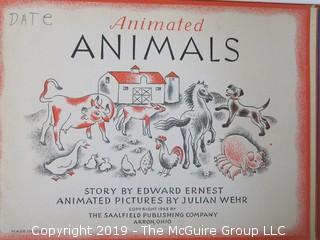 Children's Book: "Animated Animals", by Edward Ernest; pub. by Saalfield; 1943