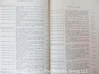 (2) leather bound reports: "1910 Comptroller's Report of the City of New Orleans" by W.H. Olcott; and the "1912 Financial Report of the Commissioner for Finance"