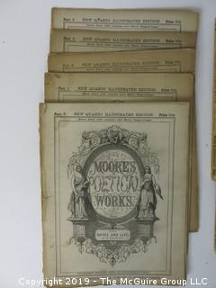 5 volumes of "Moore's Poetical Works";  and 2 volumes of Lippincott's; 1898