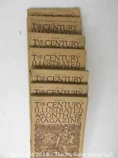 7 volumes of "The Century Illustrated Monthly Magazine"; 1886 - 1890