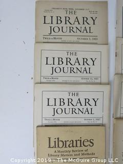 20 vol. of "The Library Journal"; 1923-1927