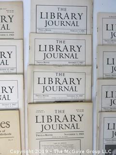 20 vol. of "The Library Journal"; 1923-1927