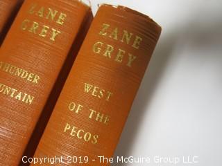 6 vol collection of Zane Grey titles; pub by P. F Collier and Son