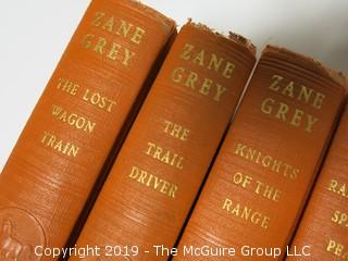 6 vol collection of Zane Grey titles; pub by P. F Collier and Son