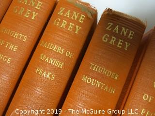 6 vol collection of Zane Grey titles; pub by P. F Collier and Son