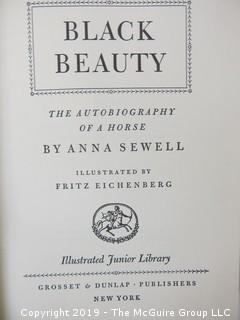 Collection of books including "Black Beauty" by Anna Seawell; 1978 printing 