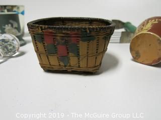 Collection including small ceramic pitcher and Wedgwood