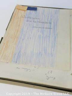 Book Title:  "Washington and His Neighbors" by Charles W. Stetson; pub in 1956 by Garrett and Massie; including research materials used in writing the book and the typed manuscript as sent to the publisher