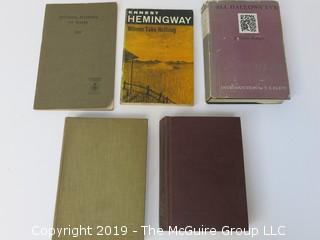 Collection of Books including Hemingway