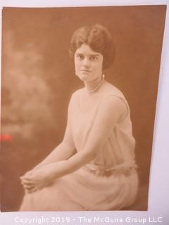 7 x 9 1/4 studio Photo of a Young Woman