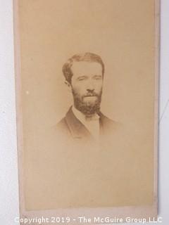 2 1/2 x 4" Cabinet Photo Card: Portrait of a Young Man