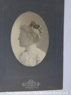 3 1/2 x 5 1/4" Photo Cabinet Card: Portrait of a Woman