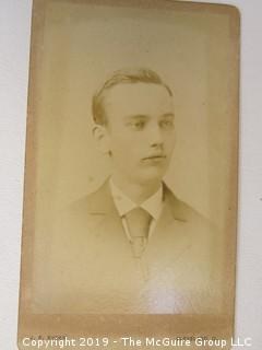 2 1/2 x 4"" Photo Cabinet Card: Portrait of a Gentleman