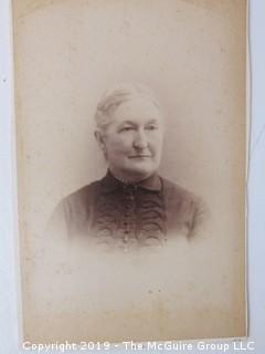 4 x 6" Photo Cabinet Card: Portrait of a Woman