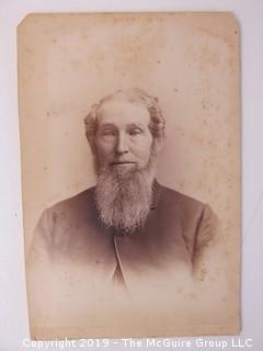 4 x 6" Photo Cabinet Card: Portrait of an Older Man