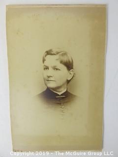 4 x 6" Photo Cabinet Card: Portrait of a Woman