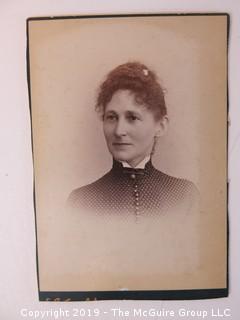 4 x 6" Photo Cabinet Card: Portrait of a Woman