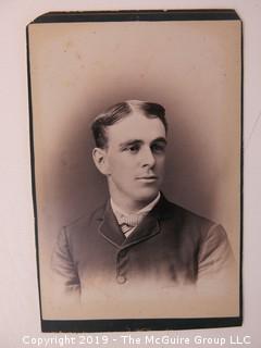 4 x 6" Photo Cabinet Card: Portrait of a Gentleman