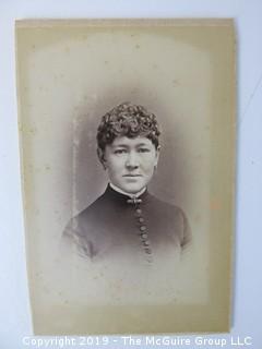 4 x 6" Photo Cabinet Card: Portrait of a Woman