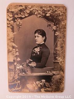 4 x 6" Photo Cabinet Card: Portrait of a Woman