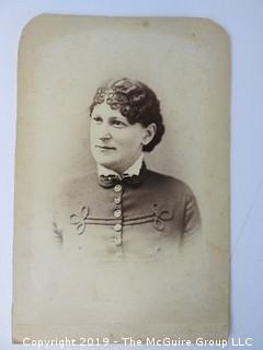 4 x 6" Photo Cabinet Card: Portrait of a Woman