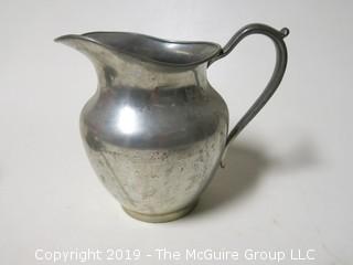 Flagg and Homan Pewter Pitcher and Bowl