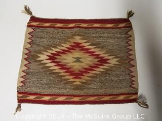 Navajo Single Riding Blanket; 24 x 24"