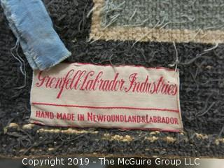 Handwoven Rug; made in Labrador, Newfoundland; 26 1/2 x 39"