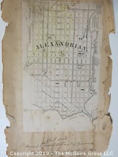 Map of Alexandria, VA; extracted from City publication; 1884 