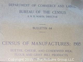 Collection of 1901-1905 Department of Commerce and Labor Statistical Profiles