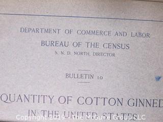 Collection of 1901-1905 Department of Commerce and Labor Statistical Profiles