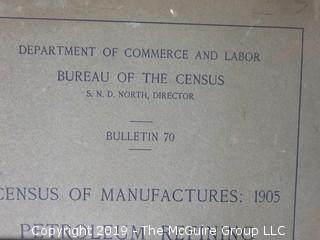 Collection of 1901-1905 Department of Commerce and Labor Statistical Profiles