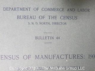 Collection of 1901-1905 Department of Commerce and Labor Statistical Profiles