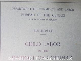 Collection of 1901-1905 Department of Commerce and Labor Statistical Profiles