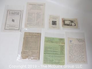 Collection of Ephemera