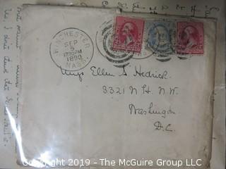 1890 Handwritten letter with Cancels