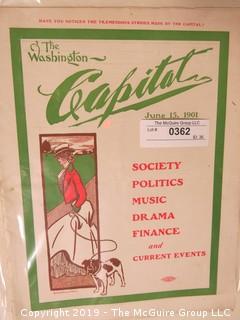 Washington's "Capital" Society Magazine; 1901