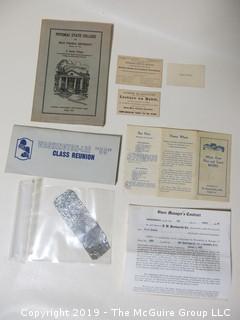 Collection of Ephemera and lead foil 