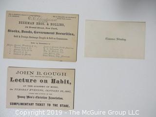 Collection of Ephemera and lead foil 