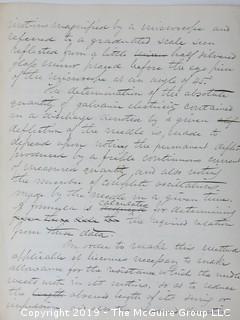 "National Institute For The Promotion of Science; 1840"; leather bound ledger. This is an important historical, scientific and cultural artifact.  Every page and piece of paper has been photographed. The National Institute was the initial repository for collections of artifacts brought to the U.S. by the United States Exploring Expedition of 1838, as well as various other objects accumulated by the government, such as items owned by early American politicians, patent models, and natural objects.  There is an entry on page 25 that records the transfer of a desk used by George Washington to the Institute, as Directed by the President of the United States, with a signature of Z. Taylor. 
The signature has not been authenticated, but it does appear to be in a hand other than the recording secretary. Such artifacts were the precursor to the Smithsonian Institution collection. (142 photos) {Description Altered: Feb. 18; 7:42pm ET; 2019}  